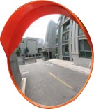 Зеркало дорожное круглое с защитным козырьком D=1000мм 