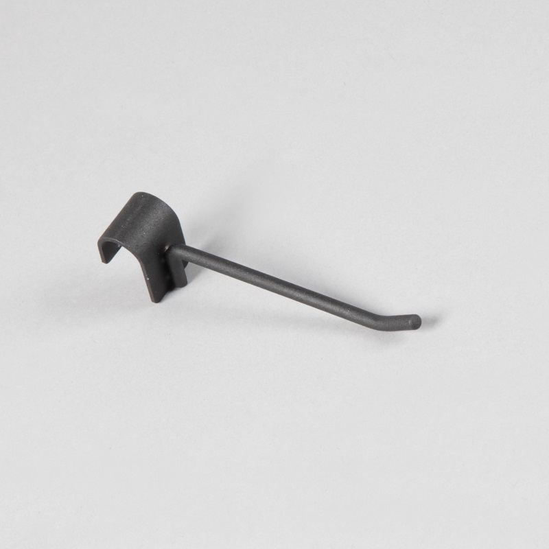 Крючок для овальной трубы L=200 мм, черный муар U5004(черн)